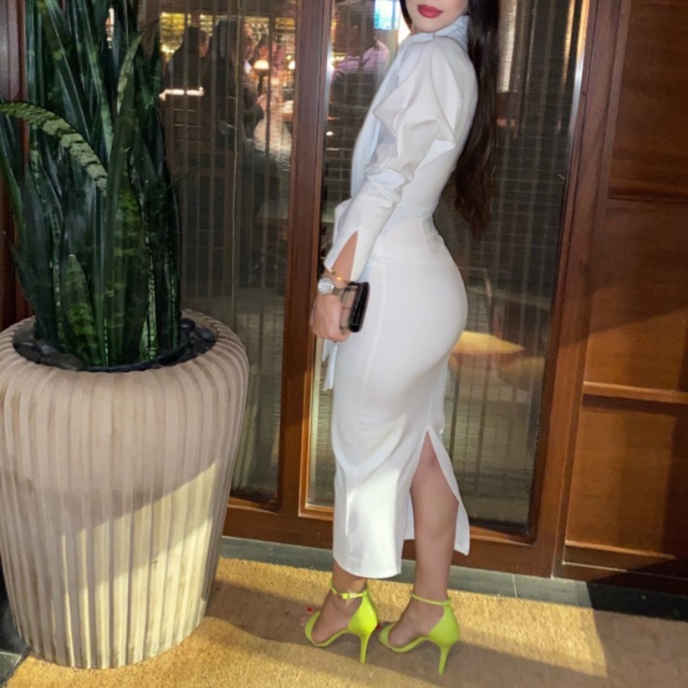 ASOS white midi